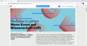 Screenshot vom Kölner Kongress im Deutschlandfunk 2021